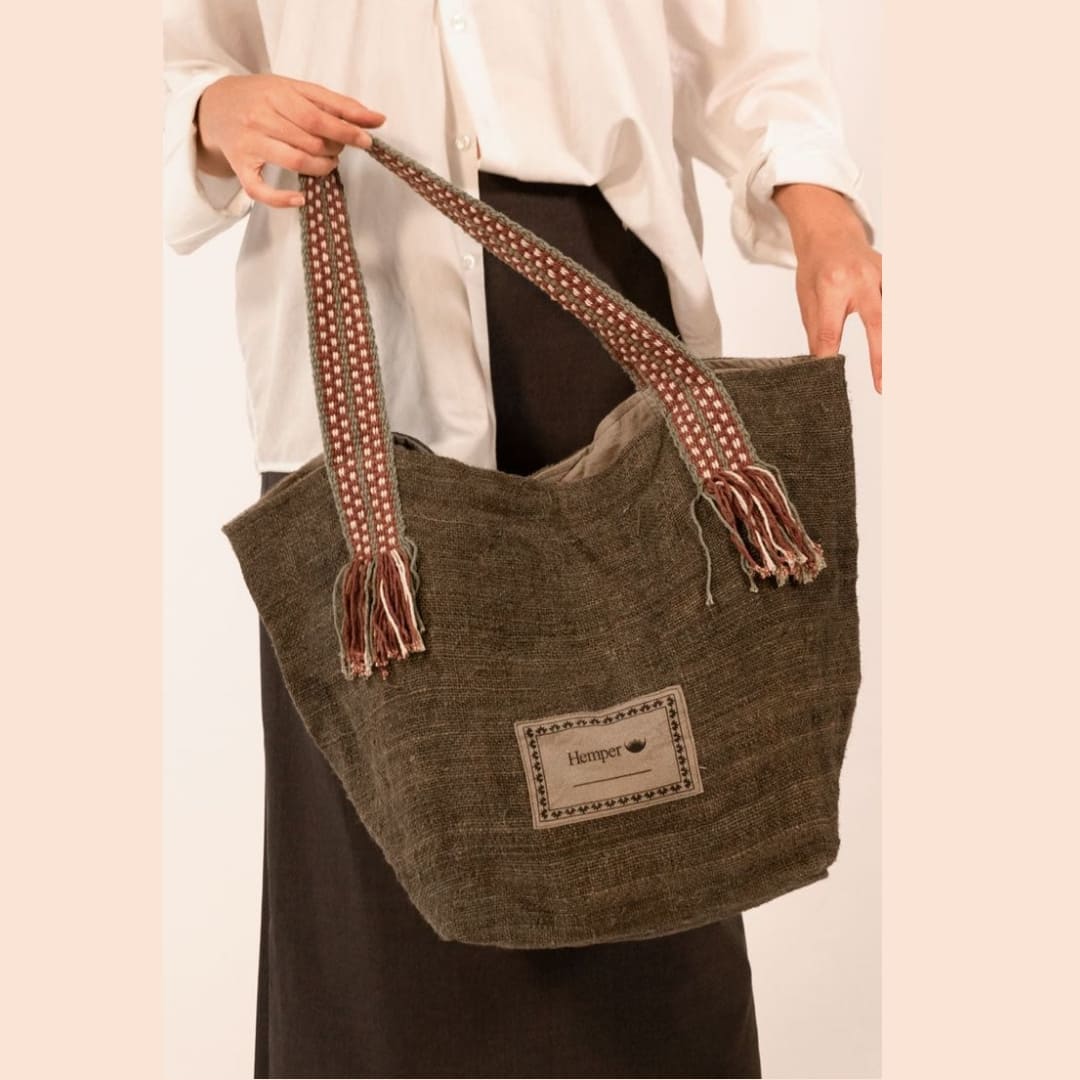 HEMPER| BAGS UNISEX | MAXIBOLSO-KHAKI-1123 KHAKI