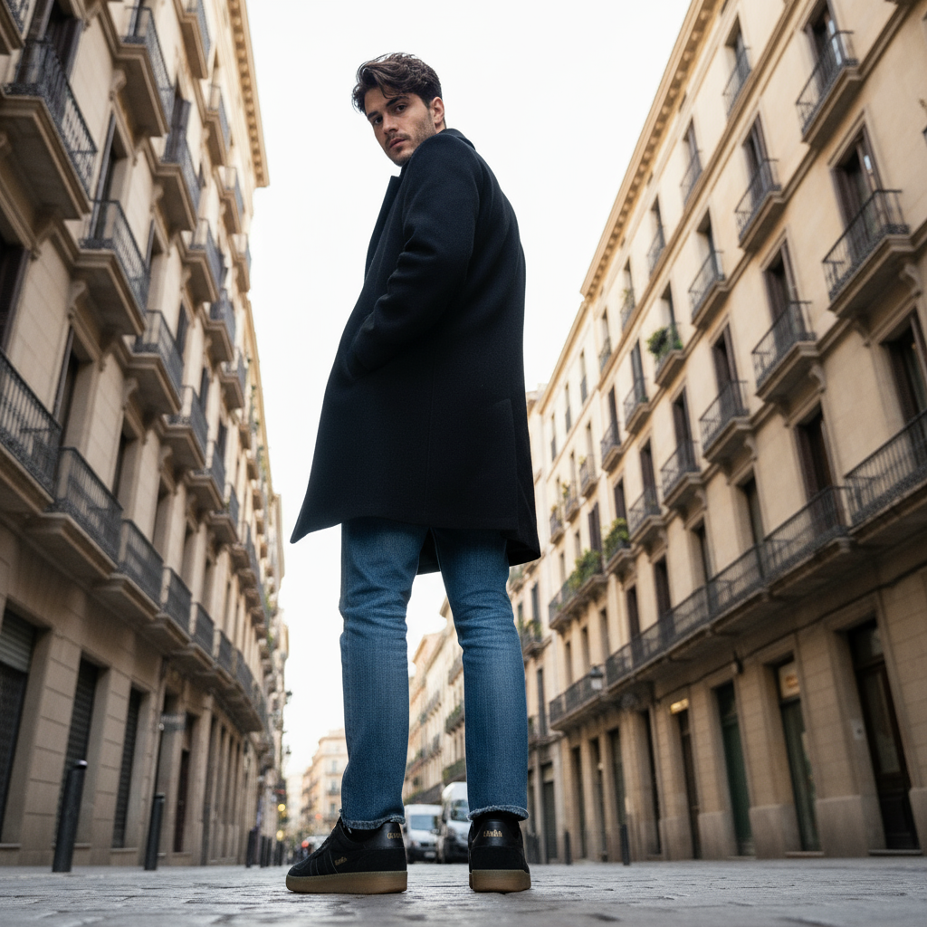 Hawk suede 86 BLACK/GUM CMB571|BLGU SNEAKERS