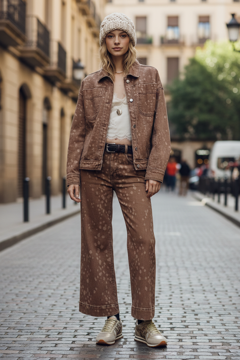 Modelo con gorro y Gola Daytona Blaze en Barcelona