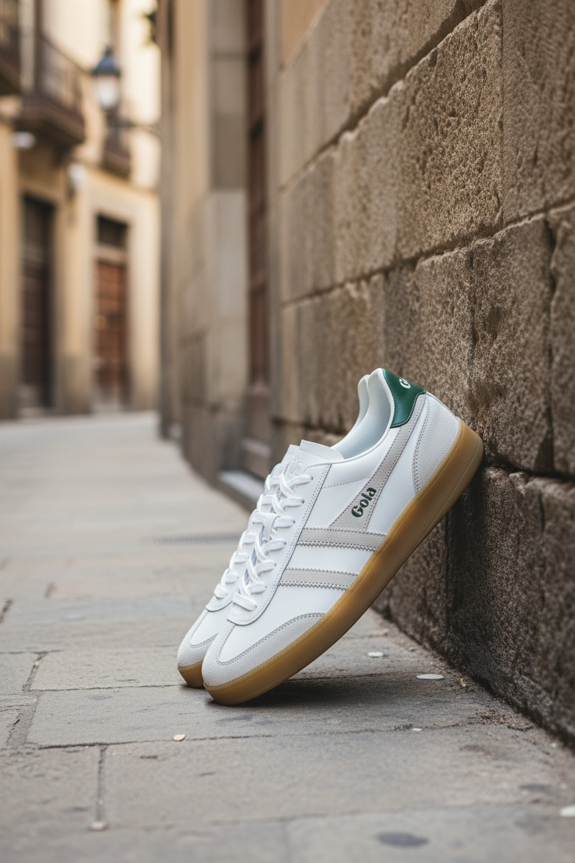 Viper Leather blancas contra pared Barcelona