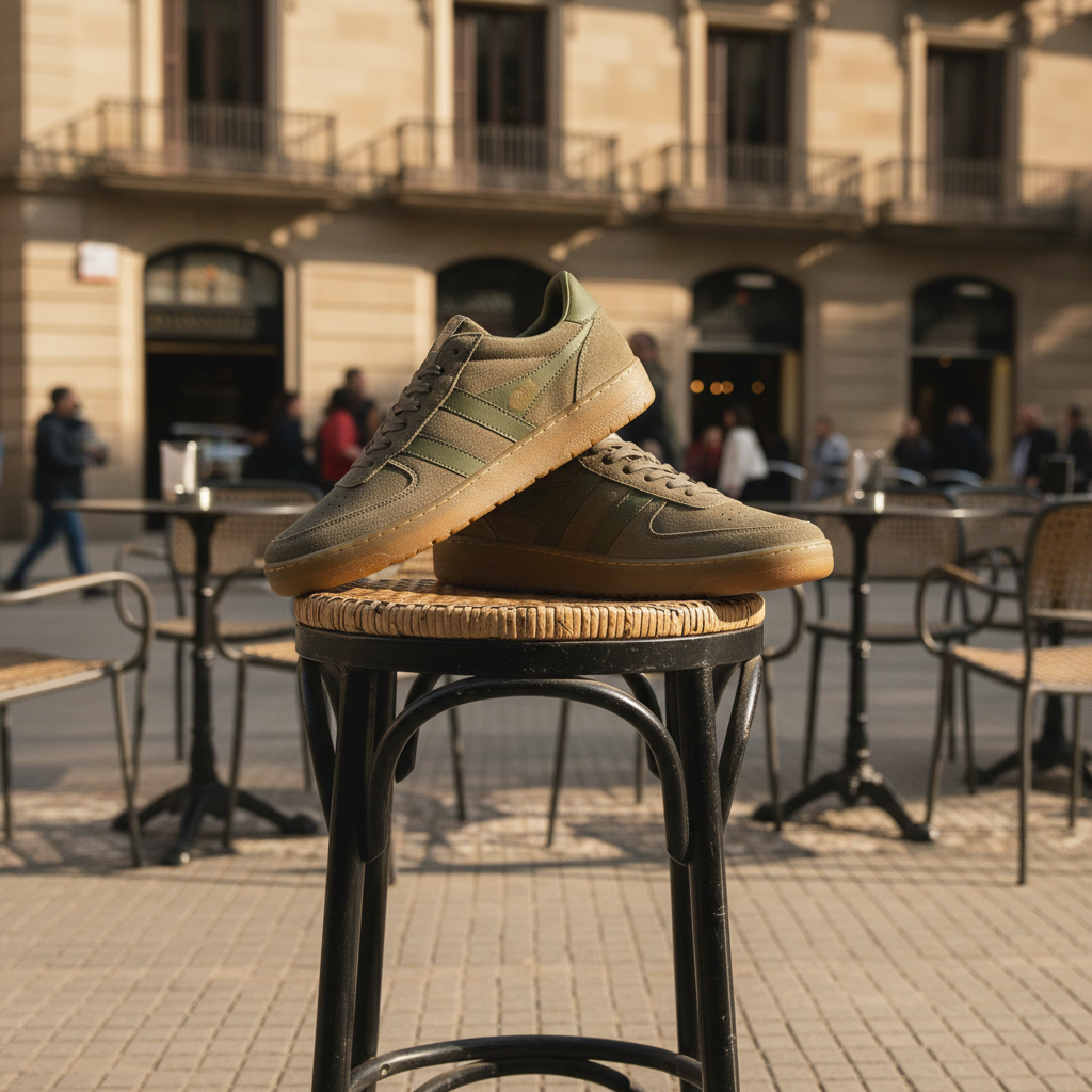 GOLA|SNEAKER HOMBRE| Hawk suede 86 KHAKI/GUM CMB571|KHGU SNEAKERS