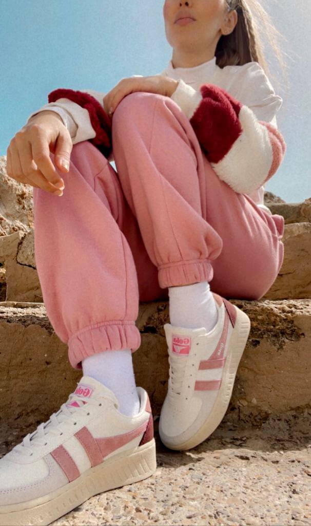 GOLA | SNEAKERS MUJER | GRANDSLAM-TRIDENT-CLA415 WHITE/DUSTY ROSE/CORAL PINK